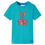 VidaXL Chemise enfant à manches courtes 92 menthe foncée