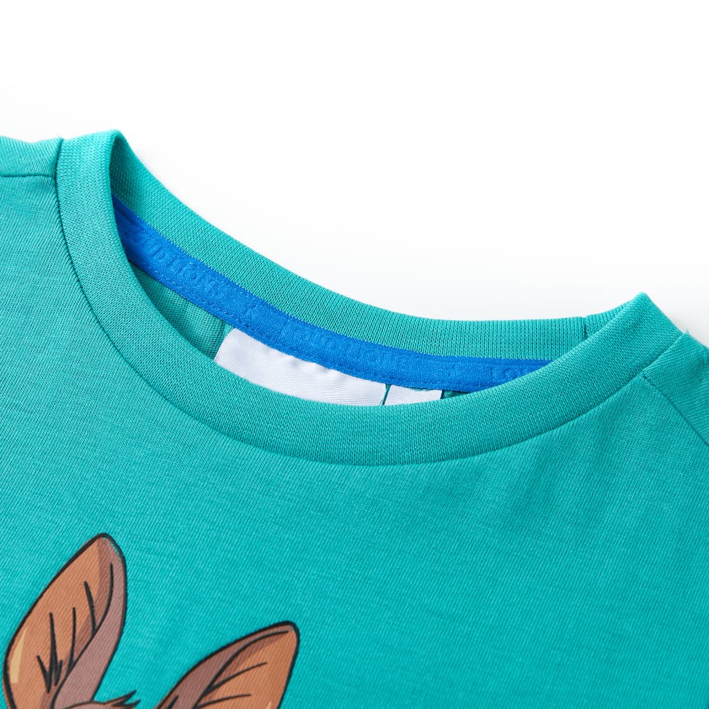 VidaXL Chemise enfant à manches courtes 92 menthe foncée