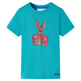 VidaXL Chemise enfant à manches courtes 104 menthe foncée