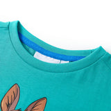 VidaXL Chemise enfant à manches courtes 104 menthe foncée