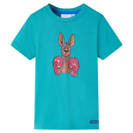 VidaXL Chemise enfant à manches courtes 128 menthe foncée