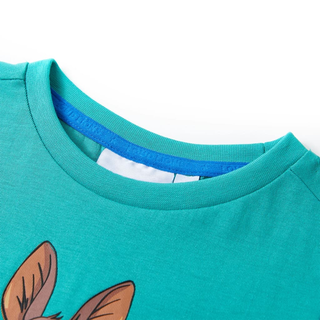 VidaXL Chemise enfant à manches courtes 140 menthe foncée