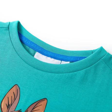 VidaXL Chemise enfant à manches courtes 140 menthe foncée