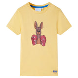 VidaXL Chemise enfant à manches courtes 104 jaune