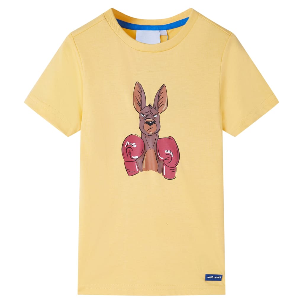 VidaXL Chemise enfant à manches courtes 116 jaune