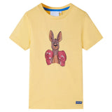 VidaXL Chemise enfant à manches courtes 116 jaune