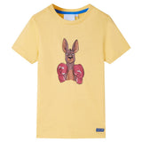VidaXL Chemise enfant à manches courtes 128 jaune