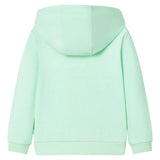 VidaXL Cardigan enfant avec capuche et fermeture éclair 92 vert vif