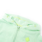 VidaXL Cardigan enfant avec capuche et fermeture éclair 92 vert vif