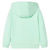 VidaXL Cardigan enfant avec capuche et fermeture éclair 104 vert vif