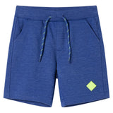 VidaXL Short enfant avec cordon de serrage 92 bleu mélange