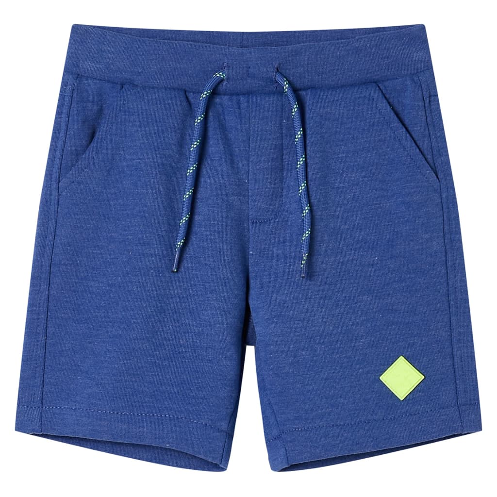 VidaXL Short enfant avec cordon de serrage 104 bleu mélange