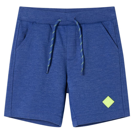 VidaXL Short enfant avec cordon de serrage 116 bleu mélange