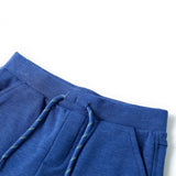 VidaXL Short enfant avec cordon de serrage 128 bleu mélange