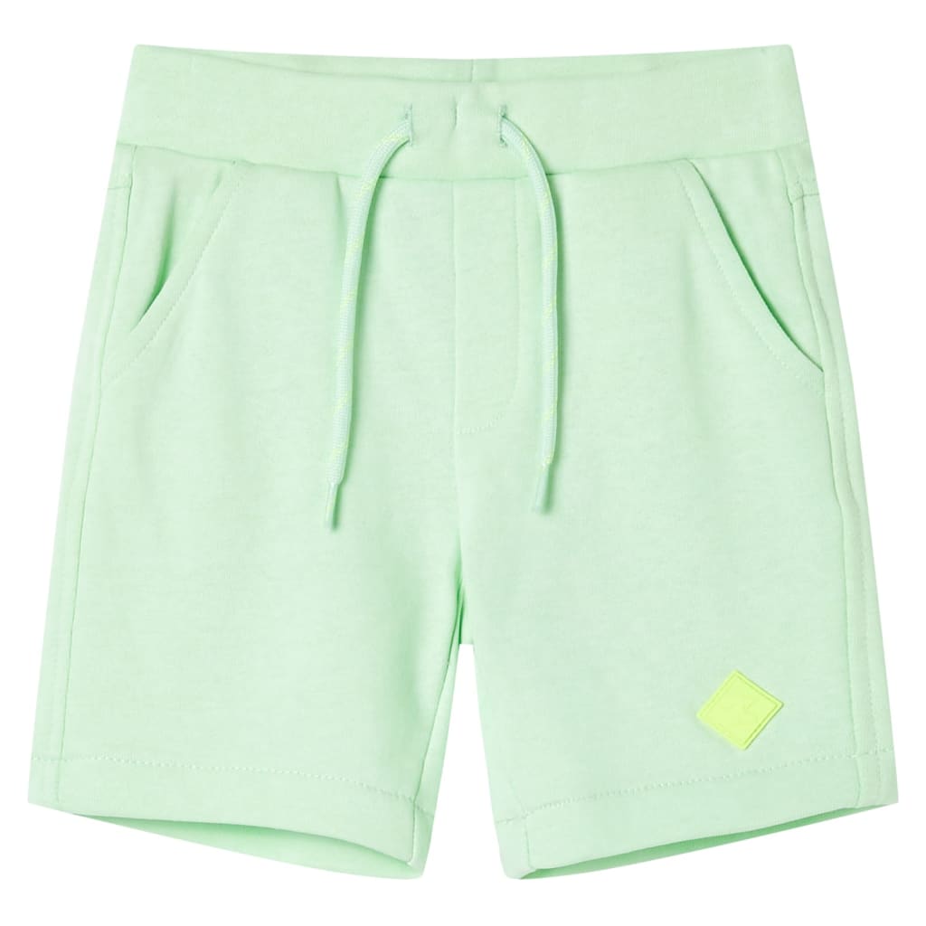 VidaXL Short enfant avec cordon de serrage 92 vert vif