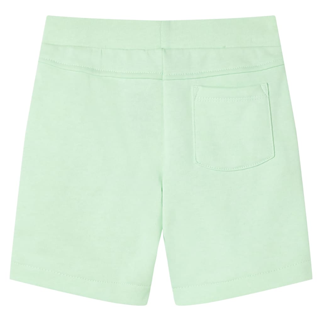 VidaXL Short enfant avec cordon de serrage 116 vert vif