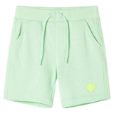 VidaXL Short enfant avec cordon de serrage 128 vert vif