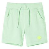 VidaXL Short enfant avec cordon de serrage 140 vert vif