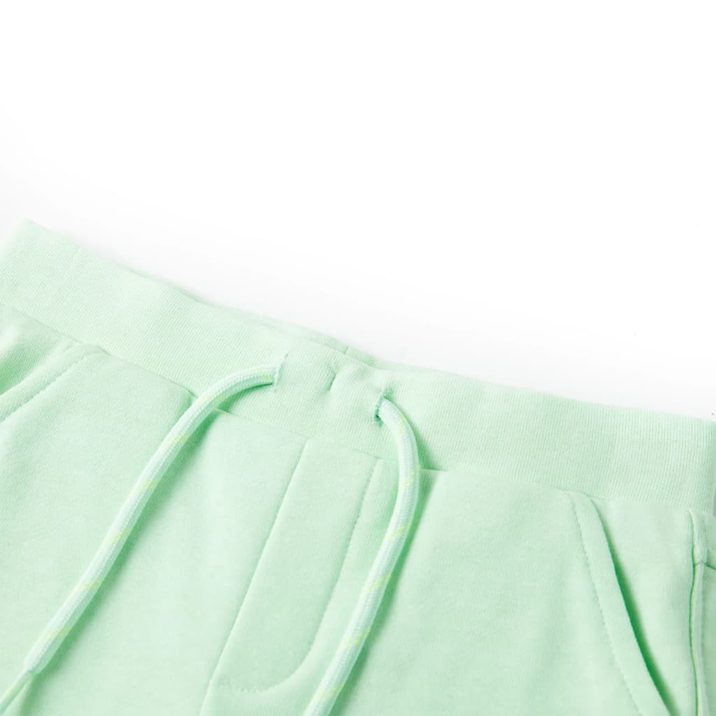 VidaXL Short enfant avec cordon de serrage 140 vert vif