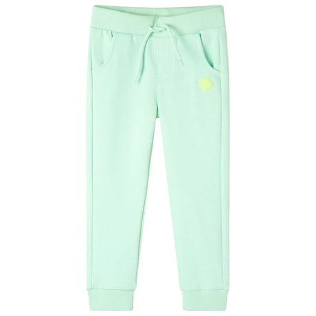 VidaXL Pantalon de survêtement pour enfants 128 vert vif