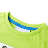 VidaXL Chemise enfant à manches courtes 104 vert citron