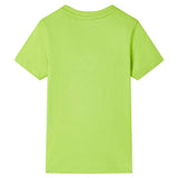 VidaXL Chemise enfant à manches courtes 116 vert lime