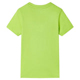 VidaXL Chemise enfant à manches courtes 140 vert lime