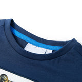 VidaXL Chemise enfant à manches courtes 92 bleu foncé