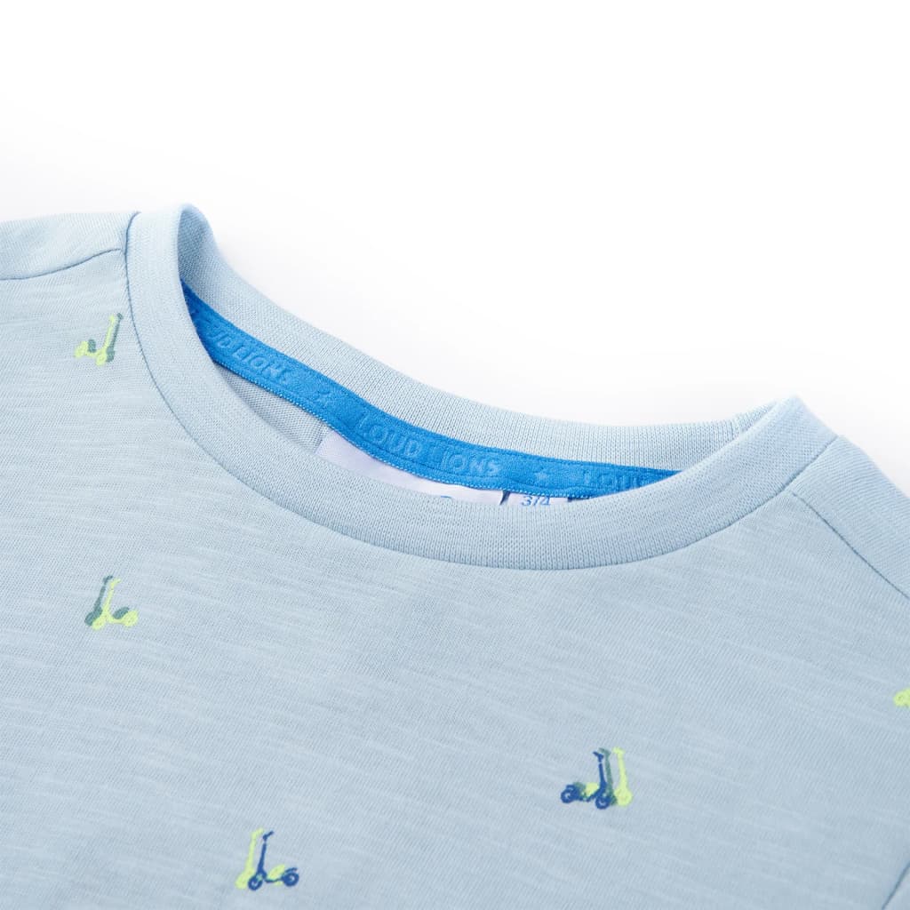 VidaXL Chemise enfant 128 bleu clair
