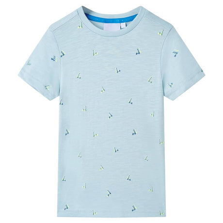 VidaXL Chemise enfant 140 bleu clair