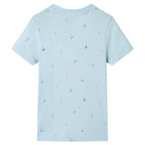 VidaXL Chemise enfant 140 bleu clair