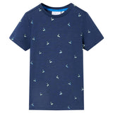 VidaXL Chemise enfant 92 bleu foncé