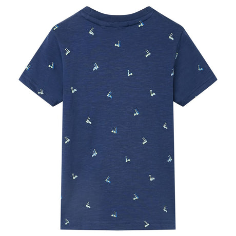 VidaXL Chemise enfant 92 bleu foncé