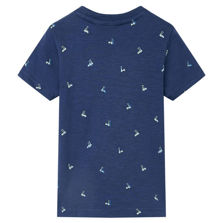 VidaXL Chemise enfant 104 bleu foncé