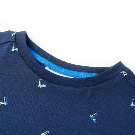 VidaXL Chemise enfant 104 bleu foncé