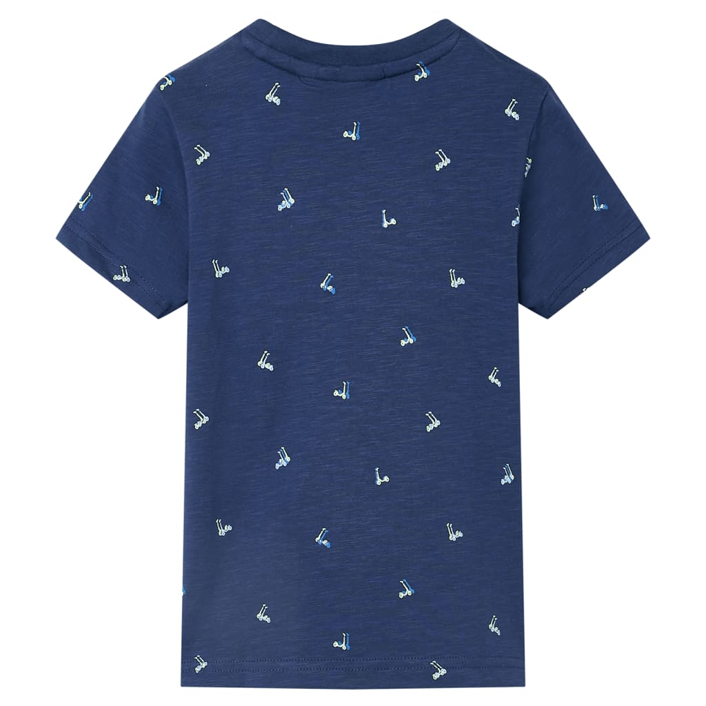 VidaXL Chemise enfant 128 bleu foncé
