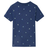 VidaXL Chemise enfant 140 bleu foncé