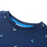 VidaXL Chemise enfant 140 bleu foncé