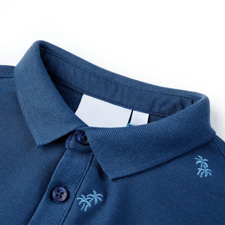 VidaXL Polo enfant 116 bleu foncé