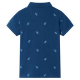 VidaXL Polo enfant 140 bleu foncé