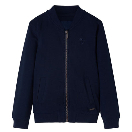VidaXL Cardigan enfant avec fermeture éclair 92 bleu marine