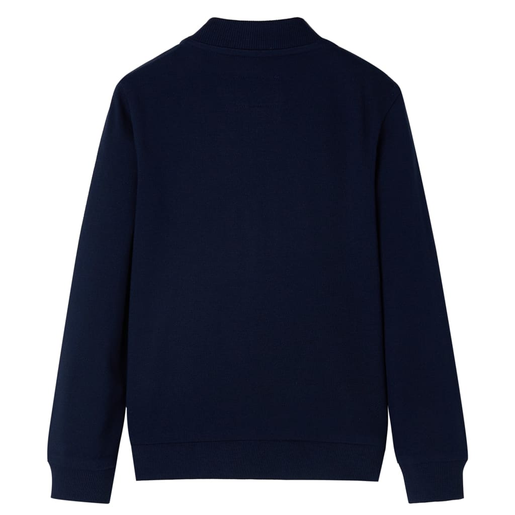 VidaXL Cardigan enfant avec fermeture éclair 92 bleu marine