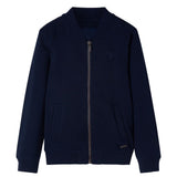 VidaXL Cardigan enfant avec fermeture éclair 140 bleu marine