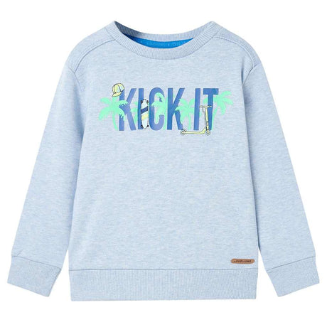 VidaXL Pull enfant 104 bleu doux mélangé
