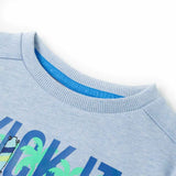 VidaXL Pull enfant 128 bleu doux mélangé