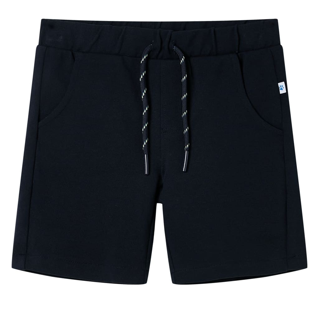 VidaXL Short enfant avec cordon de serrage 92 bleu marine