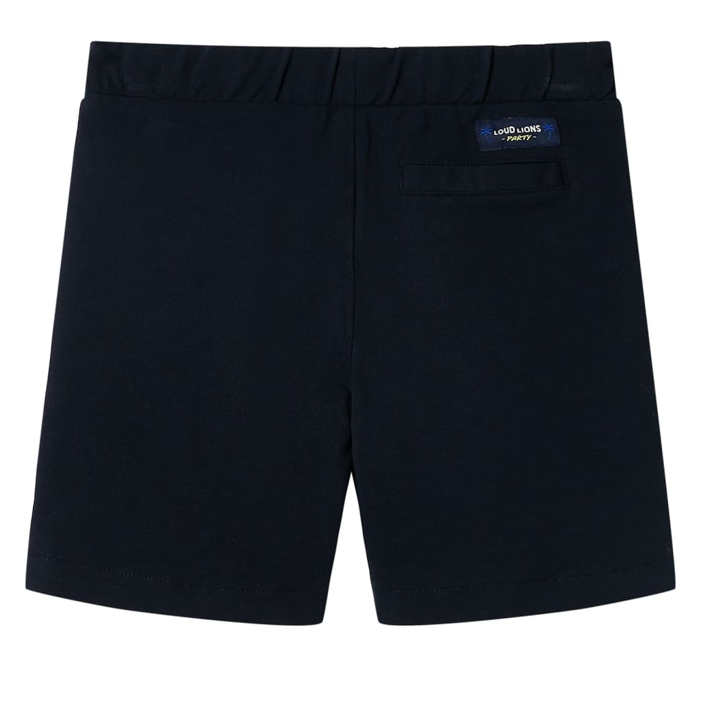 VidaXL Short enfant avec cordon de serrage 92 bleu marine