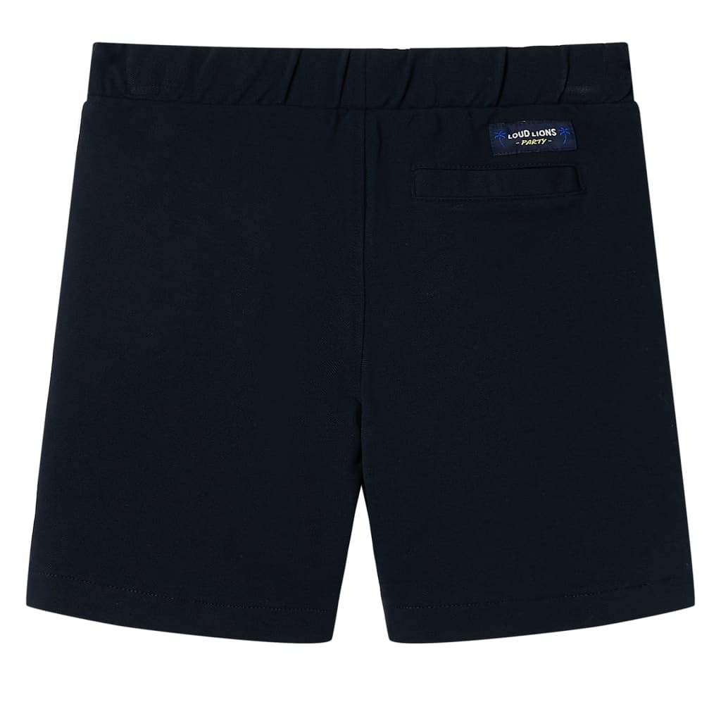 VidaXL Short enfant avec cordon de serrage 104 bleu marine