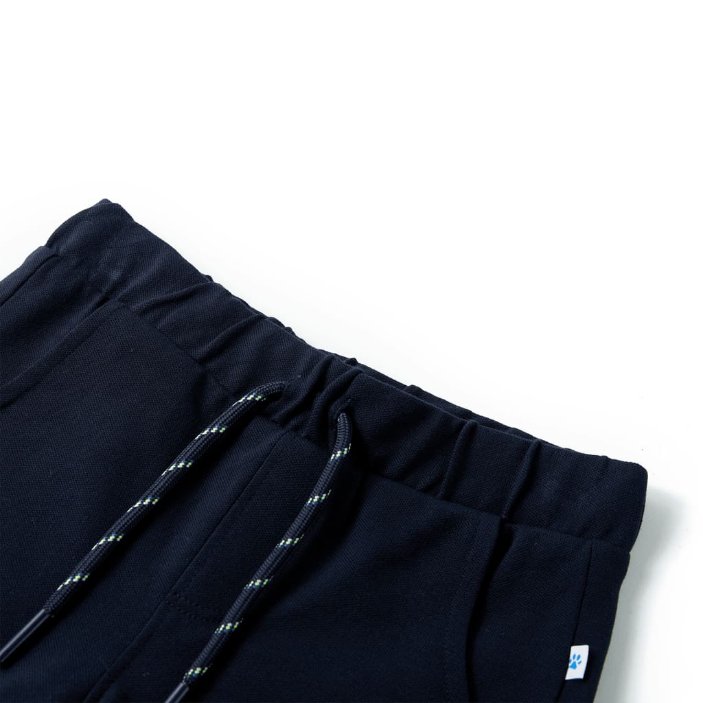 VidaXL Short enfant avec cordon de serrage 128 bleu marine