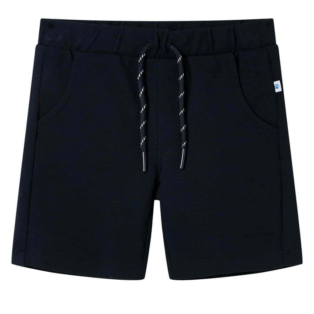 VidaXL Short enfant avec cordon de serrage 140 bleu marine
